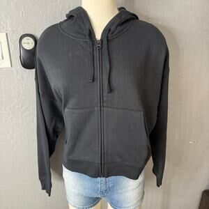 Gap Oversized Zip Hoodie, Black Moonless Night, S 761082